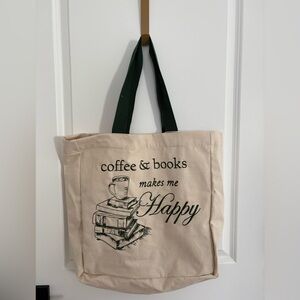 Tote Bag “Coffee & Books Make Me Happy”